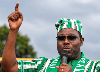 Unity Party Chairman Rev. Dr. J. Luther Tarpeh calls for a cabinet reshuffle during a press conference in Monrovia.
