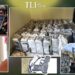 Packages of suspected cocaine seized during a joint security operation in the VOA Community, Paynesville.
