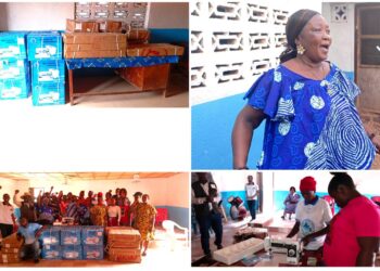 Women in Bong County receive solar-powered sewing machines from Eco Energy Liberia.