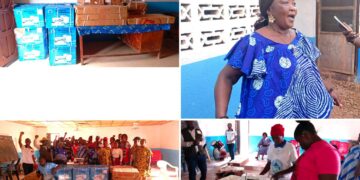 Women in Bong County receive solar-powered sewing machines from Eco Energy Liberia.