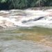 Police investigators at the Wea River in Weala, Margibi County, where the decomposed body of an unidentified woman was discovered.