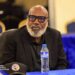 LFA President Mustapha Raji during a meeting of the Liberia Football Association Executive Committee.