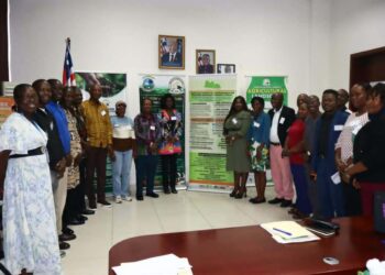 Stakeholders participate in a national dialogue on implementing Liberia's Land Rights Act at the Ministry of Agriculture in Monrovia.