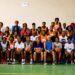 Liberian female basketball players participate in a talent assessment for U.S. college opportunities organized by Flames Basketball Academy and Montgomery College.