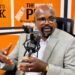 Public Works Minister Roland Lafayette Giddings discussing Liberia's road infrastructure and the National Road Fund.