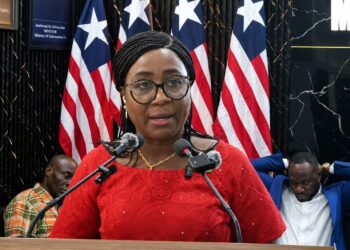 National Housing Authority Managing Director Florence K. Geegbae announcing Liberia's affordable housing initiative.