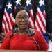 National Housing Authority Managing Director Florence K. Geegbae announcing Liberia's affordable housing initiative.
