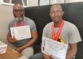 Officials of the Liberia Athletics Federation announcing the termination of its partnership with the Liberia Marathon Trust.