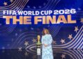 Liberia Football Association Third Vice President Jodie Reid-Seton attending the 2026 FIFA World Cup final.