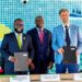 Officials of Liberia's National Port Authority and France's HAROPA PORT sign a memorandum of understanding in Le Havre.