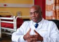 Dr. Philip Z. Ireland discusses diabetes and hypertension during a public health awareness interview in Liberia.
