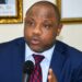 Former Finance Minister Samuel D. Tweah speaking during the CDC anniversary celebration where he commented on President Boakai's appointment of Abrah Kromah.