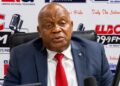 AREPT Chairman Cllr. Edwin Kla Martin speaks about the task force's anti-corruption mission in Monrovia.