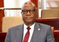 Nimba County Senator Samuel G. Kogar addresses the Liberian Senate on the US$19.2 million cocaine investigation.