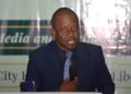 President of the Publishers Association of Liberia, Alphanso Toweh, addressing media debt payments.
