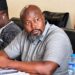 Liberia Chamber of Mines President Amara Kamara addresses lawmakers during House committee hearings on proposed reforms to the Mining and Minerals Law.