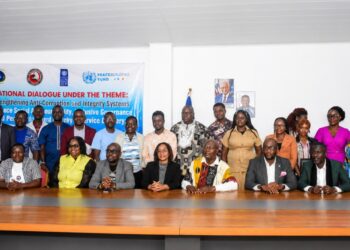Government officials, civil society representatives and development partners participate in the National Dialogue on strengthening integrity and accountability systems in Liberia.