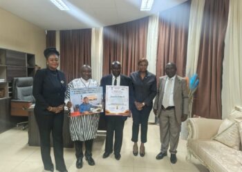 Sen. Prince K. Moye receives an appreciation award from the National Association of Public Defenders of Liberia after securing a historic budget allocation.