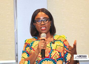 LACC Executive Chairperson Cllr. Alexandra K. Zoe calls for integrity and accountability during African Anti-Corruption Day 2026.