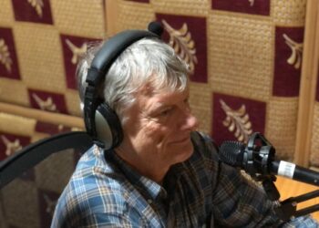 U.S. Embassy Public Affairs Officer Raymond Stephens visits Phoenix FM at William V. S. Tubman University in Harper, Maryland County.