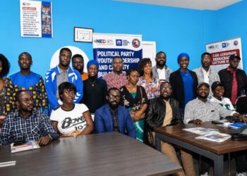 Participants attend Naymote's Political Party Youth Leadership and Capacity-Building Training Program in Monrovia.