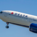 Delta Air Lines aircraft used to illustrate a fact check on claims of a Liberia flight ban following the RIA cocaine seizure.