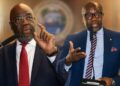 Members of the Liberian Senate deliberate on the US$19.2 million cocaine investigation at the Capitol Building.