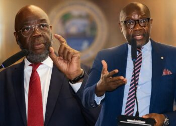 Members of the Liberian Senate deliberate on the US$19.2 million cocaine investigation at the Capitol Building.