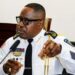 Inspector General of Police Gregory O. W. Coleman briefs the Liberian Senate on the investigation into the US$19.2 million cocaine seizure at Roberts International Airport.