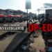 Garbage accumulated along a major street in Monrovia during Liberia's First Saturday cleanup campaign.