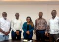Minister Cornelia Wonkerleh Kruah and NASAL officials