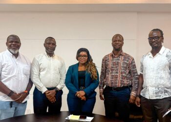 Minister Cornelia Wonkerleh Kruah and NASAL officials
