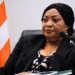 Former Liberian Vice President Jewel Howard-Taylor addresses the West Africa Women's Political Leadership Forum in Abuja, Nigeria.