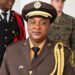 Liberia Immigration Service Commissioner General addresses newly inducted immigration officers during their induction ceremony.