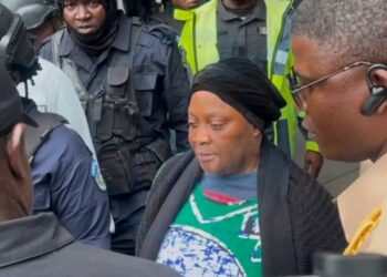 Former Vice President Jewel Howard-Taylor appears in court after being denied bail on cocaine trafficking charges.