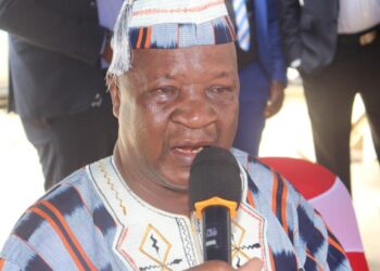 Local Government Minister F. Sakila Nyumalin Sr. addresses Liberians during an Independence Day celebration in Antwerp, Belgium.
