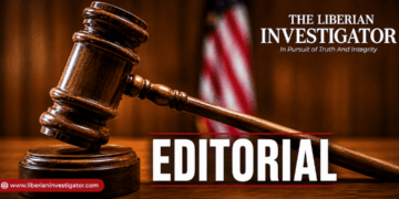 Gavel with Editorial and The Liberian Investigator logo