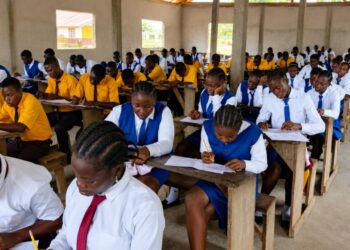 WAEC Liberia officials announce the 2026 WASSCE results at a press briefing in Monrovia.