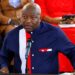 Finance Minister Augustine Kpehe Ngafuan speaks during Liberia’s 179th National Flag Day observance in Monrovia.