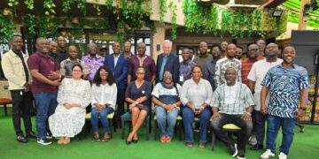 Participants attend an introductory workshop on the Liberia Trade Information Portal