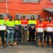 Four ArcelorMittal Liberia rail workers honored at a safety ceremony in Buchanan