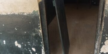 Deteriorating classroom building at a Liberia Agriculture Company-operated school in Grand Bassa County.