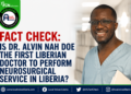 Dr. Alvin Nah Doe