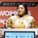 Former Liberian Vice President Jewel Howard-Taylor addresses the West Africa Women's Political Leadership Forum in Abuja, Nigeria.