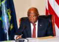 President Joseph Boakai addresses Cabinet meeting at the Executive Mansion in Liberia