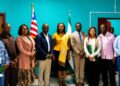 Officials participate in the EPA National Validation Workshop on Liberia's draft National Resettlement Policy Framework in Monrovia.
