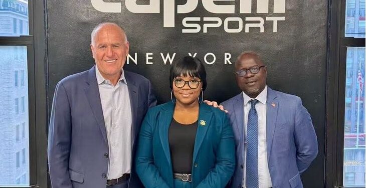 Liberia’s sports officials meet Capelli Sport representatives in New York