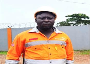 ArcelorMittal Liberia mine-infrastructure supervisor Gizzie Kollie