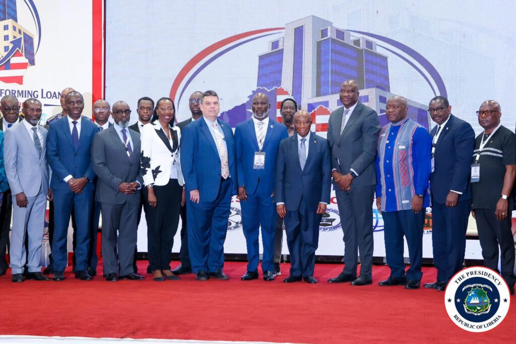 President Joseph Boakai addresses Liberia’s conference on non-performing loans and access to finance