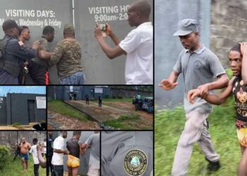 Kakata Central Prison in Margibi County following a reported mass jailbreak